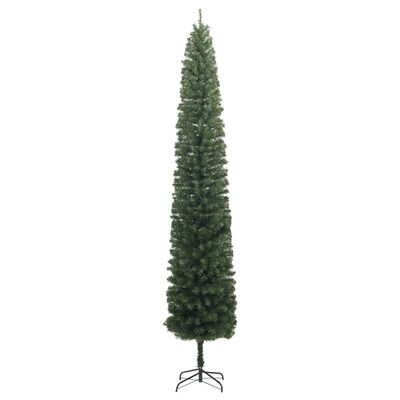 vidaXL Albero di Natale Sottile con Base 270 cm in PVC