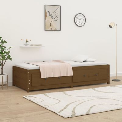 vidaXL Divano Letto senza Materasso Ambra 90x200cm Legno di Pino