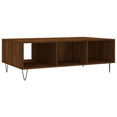 vidaXL Tavolino Salotto Rovere Marrone 104x60x35 cm Legno Multistrato