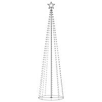 vidaXL Albero di Natale a Cono con 400 LED Bianco Caldo 100x360 cm