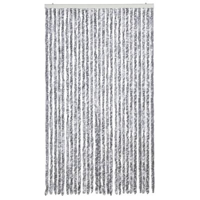 vidaXL Zanzariera Bianco e Grigio 118x220 cm Ciniglia