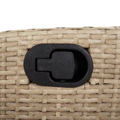 vidaXL Sedie Reclinabili da Giardino 2pz con Cuscini Beige Polyrattan