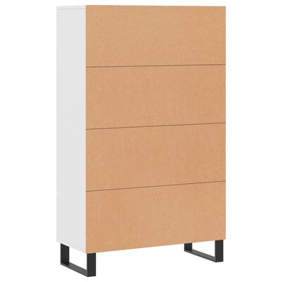 vidaXL Credenza Bianca 69,5x31x115 cm in Legno Multistrato