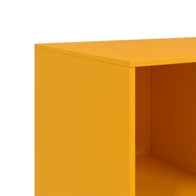 vidaXL Credenza Giallo Senape 99x39x73 cm in Acciaio