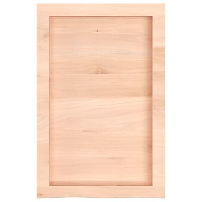 vidaXL Piano Bagno 40x60x(2-6) cm in Legno Massello Non Trattato