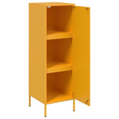 vidaXL Credenza Giallo Senape 36x39x113 cm in Acciaio