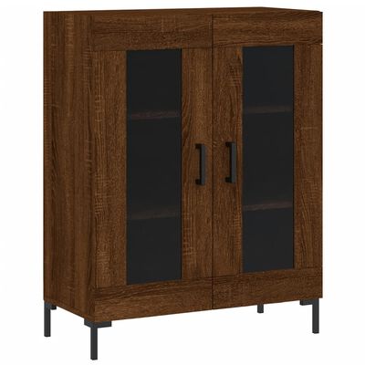 vidaXL Credenza Rovere Marrone 69,5x34x180 cm in Legno Multistrato