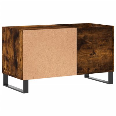 vidaXL Mobile Porta Dischi Rovere Fumo 85x38x48 cm Legno Multistrato