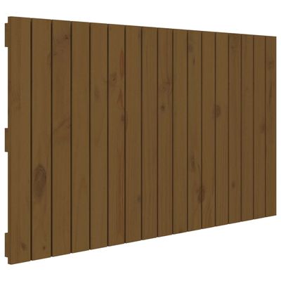 vidaXL Testiera da Parete Ambra 108x3x60 cm in Legno Massello di Pino