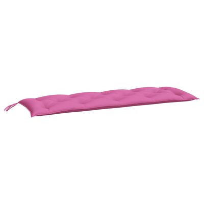 vidaXL Cuscini per Panca da Giardino 2 pz Rosa 150x50x7 cm in Tessuto