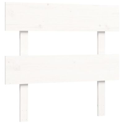 vidaXL Giroletto senza Materasso Bianco 90x200 cm Legno Massello Pino