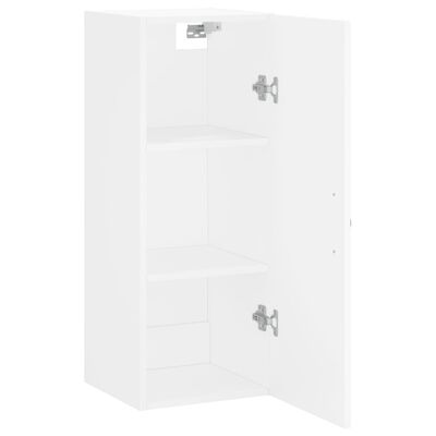 vidaXL Mobile a Parete Bianco 34,5x34x90 cm in Legno Multistrato