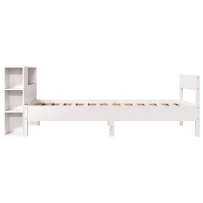 vidaXL Letto Libreria senza Materasso Bianco 100x200 cm Legno di Pino