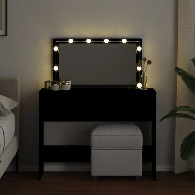 vidaXL Toeletta con LED Nero 100x40x120 cm