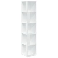 vidaXL Armadio Angolare Bianco 33x33x164,5 cm in Truciolato