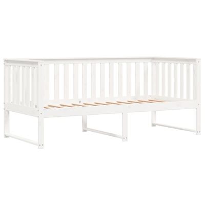 vidaXL Dormeuse senza Materasso Bianca 90x200 cm Legno Massello Pino