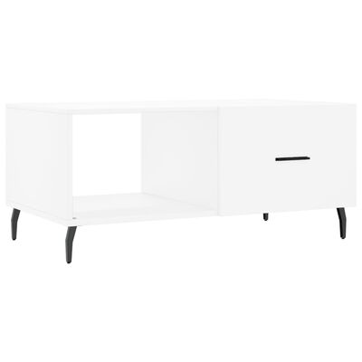 vidaXL Tavolino da Salotto Bianco 90x50x40 cm in Legno Multistrato