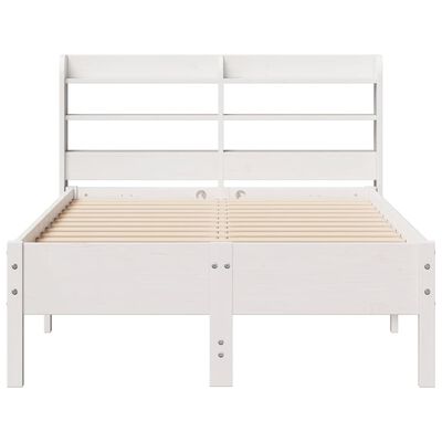 vidaXL Letto senza Materasso Bianco 75x190 in Legno Massello di Pino