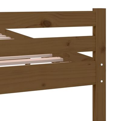 vidaXL Giroletto senza Materaso Ambra in Legno Massello 200x200 cm