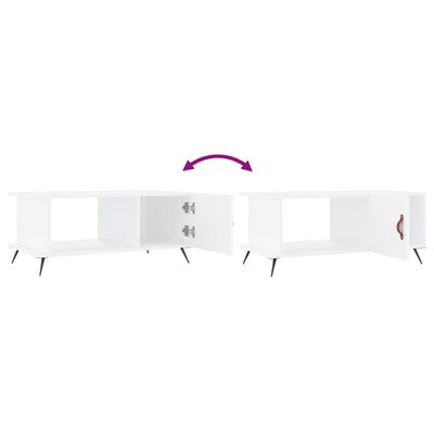 vidaXL Tavolino da Salotto Bianco 90x50x40 cm in Legno Multistrato