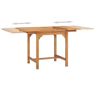 vidaXL Set da Pranzo da Giardino 7 pz in Legno Massello di Teak