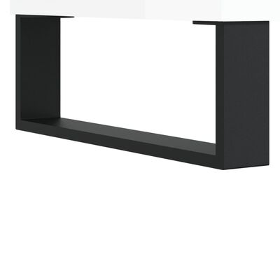 vidaXL Mobile Porta TV Bianco Lucido 150x30x50 cm in Legno Multistrato