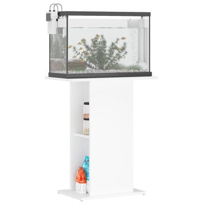 vidaXL Supporto per Acquario Bianco 60,5x36x72,5 cm Legno Multistrato