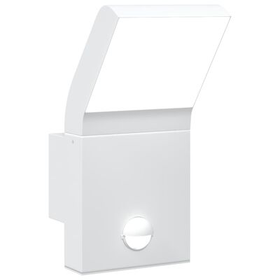 vidaXL Applique con LED e Sensore Bianca in Alluminio Pressofuso