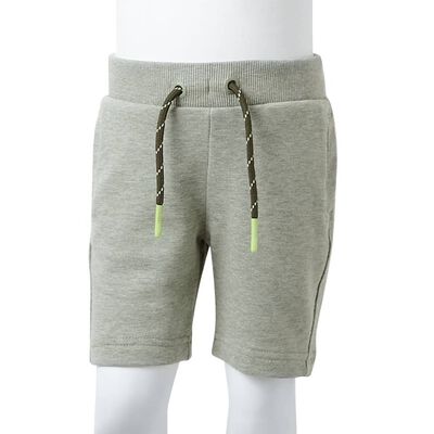 Pantaloncini per Bambini con Coulisse Cachi Chiaro Mélange 92