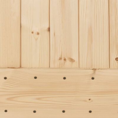 vidaXL Porta Scorrevole con Set Hardware 100x210cm Legno Massello Pino