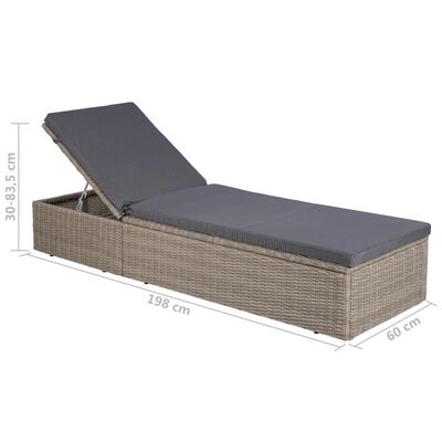 vidaXL Set da Pranzo da Giardino 9 pz in Polyrattan Marrone