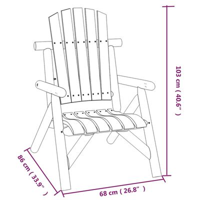 vidaXL Set Divani da Giardino 5 pz in Legno Massello di Abete