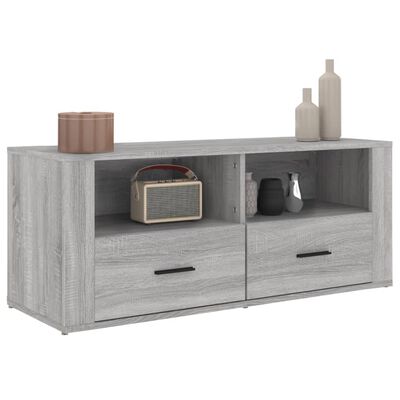 vidaXL Mobile TV Grigio Sonoma 100x35x40 cm in Legno Multistrato