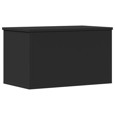 vidaXL Contenitore Portaoggetti Nero 60x35x35 cm in Truciolato