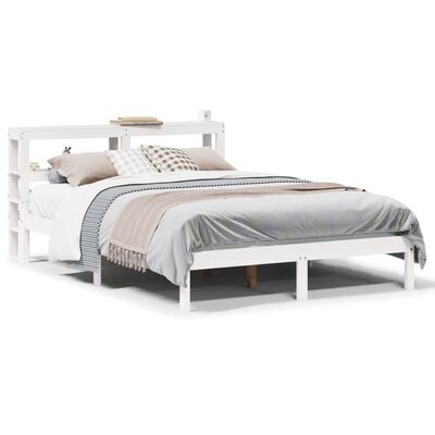 vidaXL Letto senza Materasso Bianco 120x190 cm Legno Massello di Pino