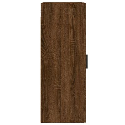 vidaXL Mobile a Parete Rovere Marrone 34,5x34x90 cm Legno Multistrato