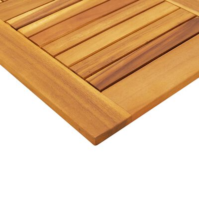 vidaXL Piano per Tavolo 80x80x2,2 cm Quadrato Legno Massello di Faggio