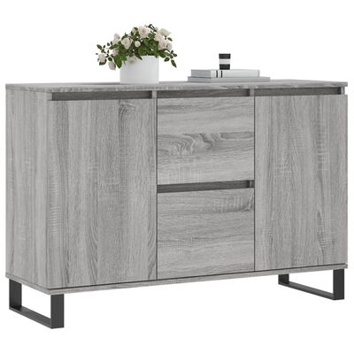 vidaXL Credenza Grigio Sonoma 104x35x70 cm in Legno Multistrato