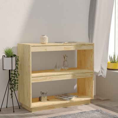 vidaXL Libreria 80x35x71 cm in Legno Massello di Pino