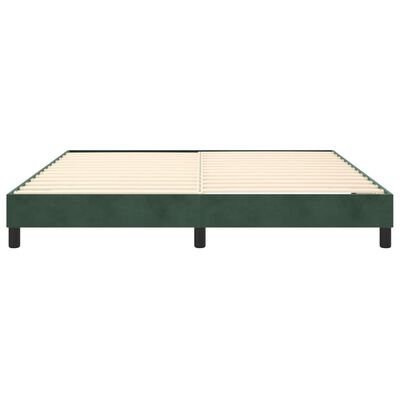 vidaXL Giroletto Verde Scuro 180x200 cm in Velluto