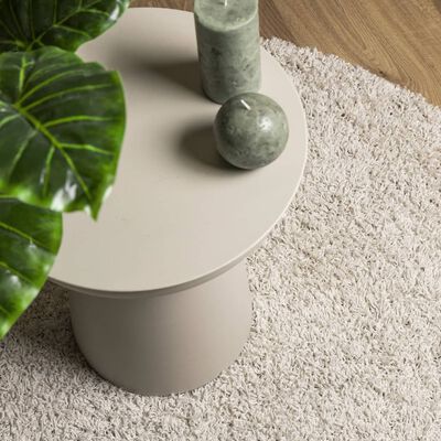 vidaXL Tappeto Shaggy PAMPLONA a Pelo Lungo Moderno Crema Ø 120 cm