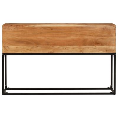 vidaXL Tavolo Consolle 120x30x75 cm in Legno Massello di Acacia