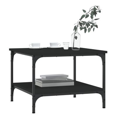 vidaXL Tavolino da Salotto Nero 55x55x40 cm in Legno Multistrato