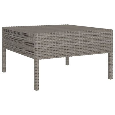 vidaXL Set Divani da Giardino 11 pz con Cuscini in Polyrattan Grigio