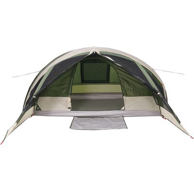 vidaXL Tenda Familiare Cabina per 6 Persone Verde Impermeabile