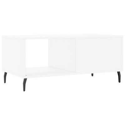 vidaXL Tavolino da Salotto Bianco 90x50x40 cm in Legno Multistrato