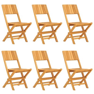 vidaXL Set da Pranzo da Giardino 7 pz in Legno Massello di Teak