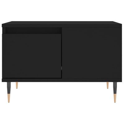 vidaXL Tavolino da Salotto Nero 55x55x36,5 cm in Legno Multistrato