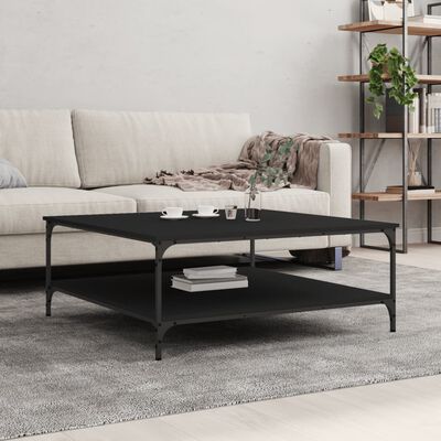 vidaXL Tavolino da Salotto Nero 100x100x40 cm in Legno Multistrato