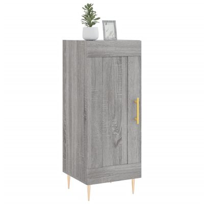 vidaXL Credenza Grigio Sonoma 34,5x34x90 cm in Legno Multistrato